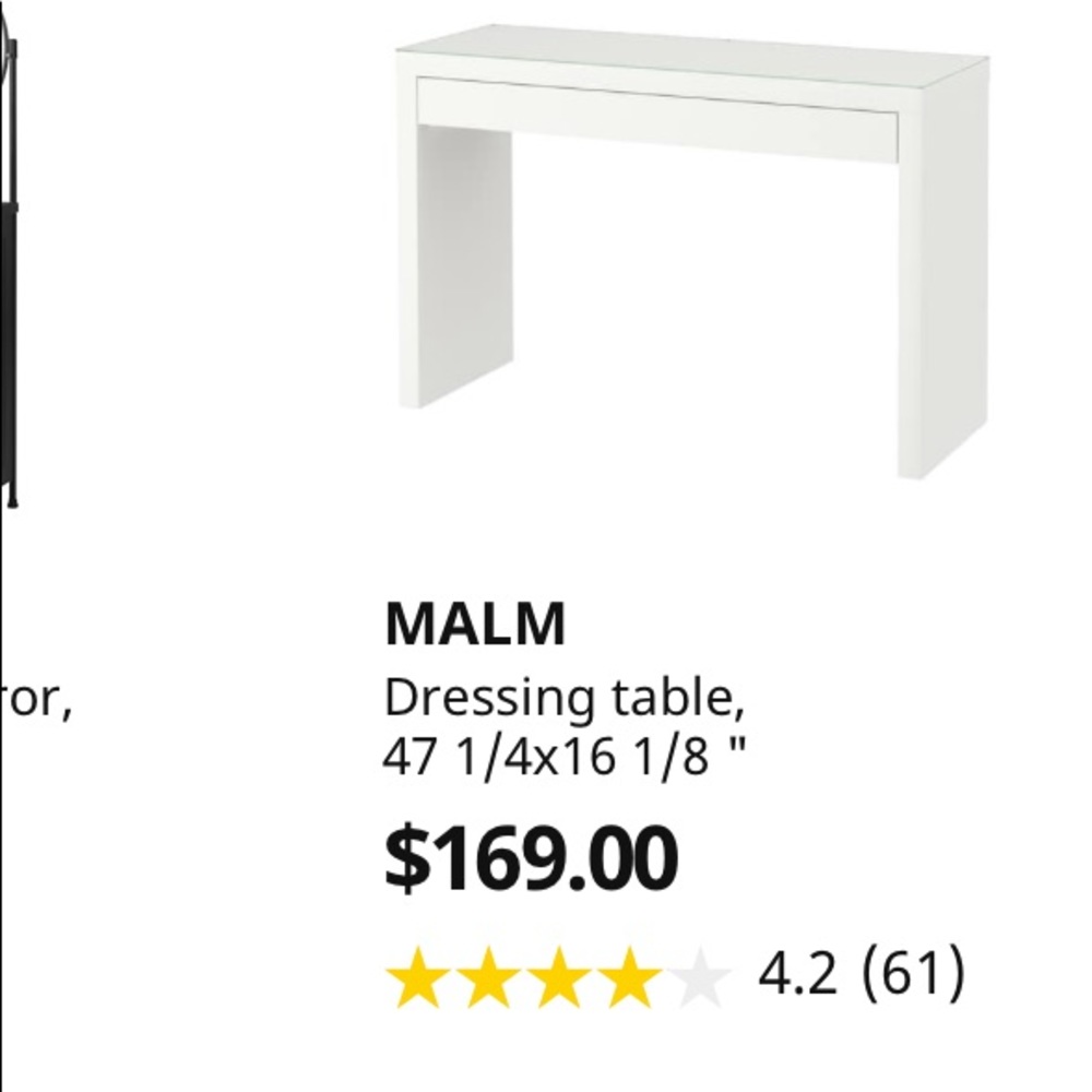 Makeup dresser vanity table